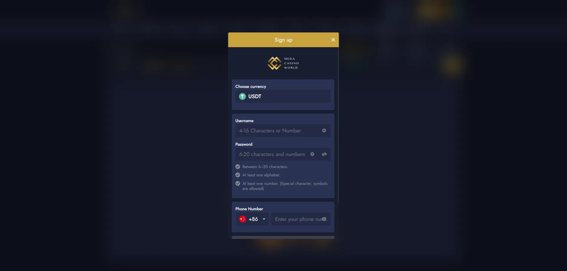 MCW Casino Bangladesh new player registration – sign up steps